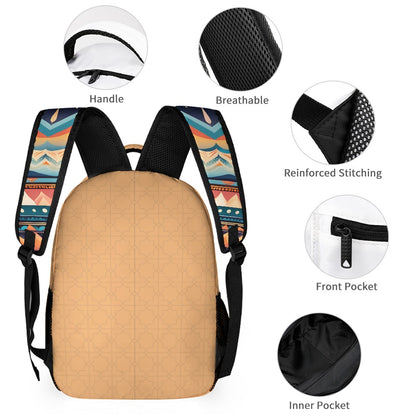 3-Piece Sunrise Backpack Set [Backpack/Pencil Case/Lunch Box]