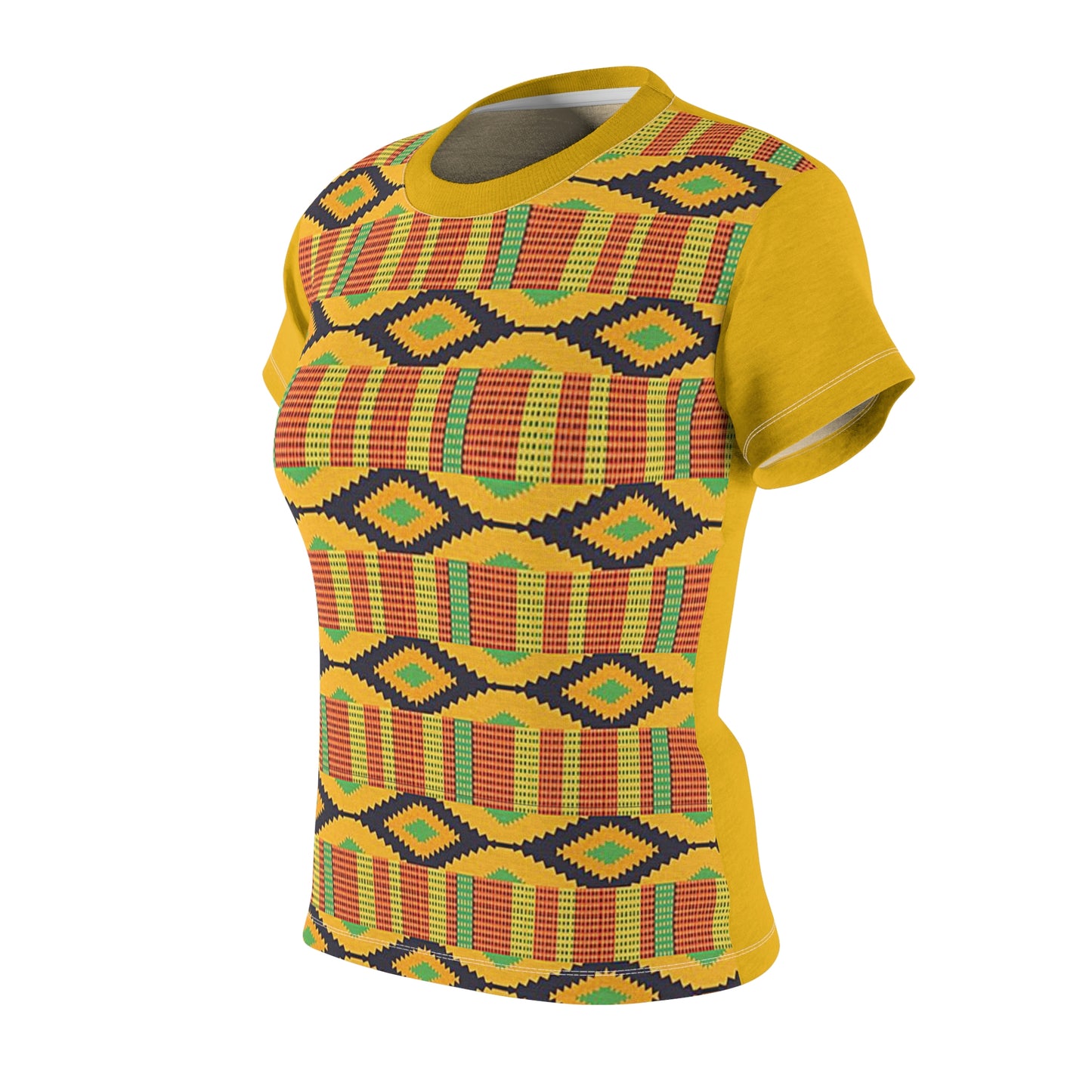 Women's Kente Print Tee (2 Colors)