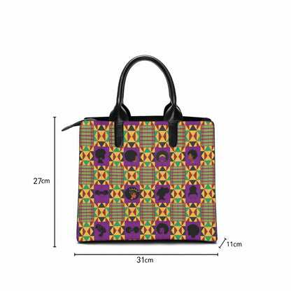 Kente Queens Fashion Square Tote Bag