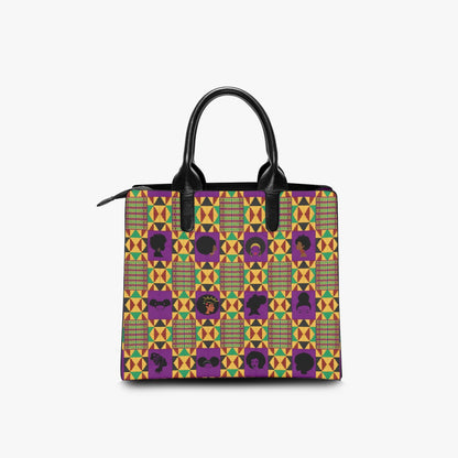 Kente Queens Fashion Square Tote Bag