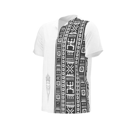 Afro Mask Men's African Dashiki Shirt