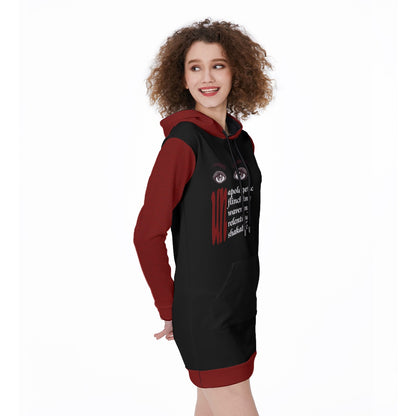 Un-Apologetic Women's Long Hoodie - Black