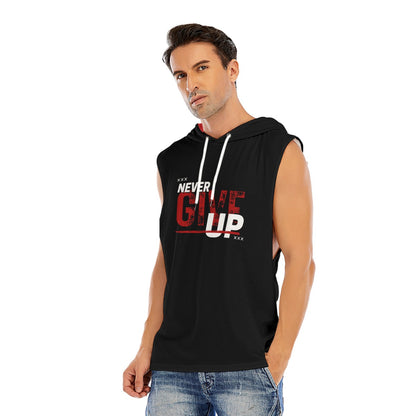 Never Give Up Sleeveless Pullover Hoodie