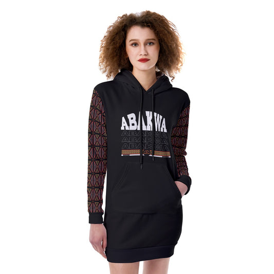 ABAKWA Toghu Sleeves Women's Heavy Fleece Long Hoodie