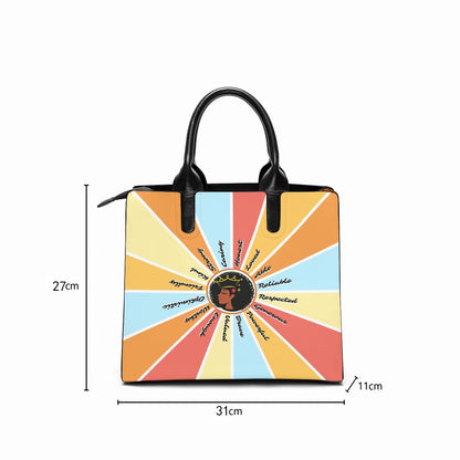 AFFIRMATIONS - Fashion Square Tote Bag - Multicolor