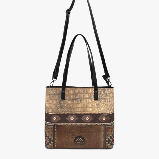 Textured Croc Tote Bag