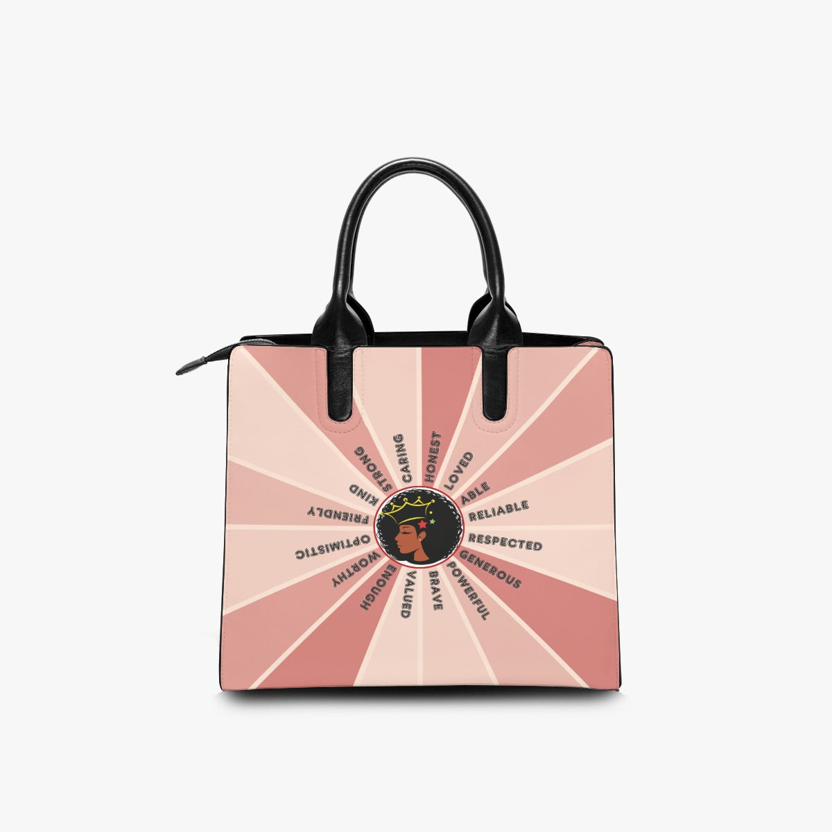 AFFIRMATIONS - Fashion Square Tote Bag - ROSE