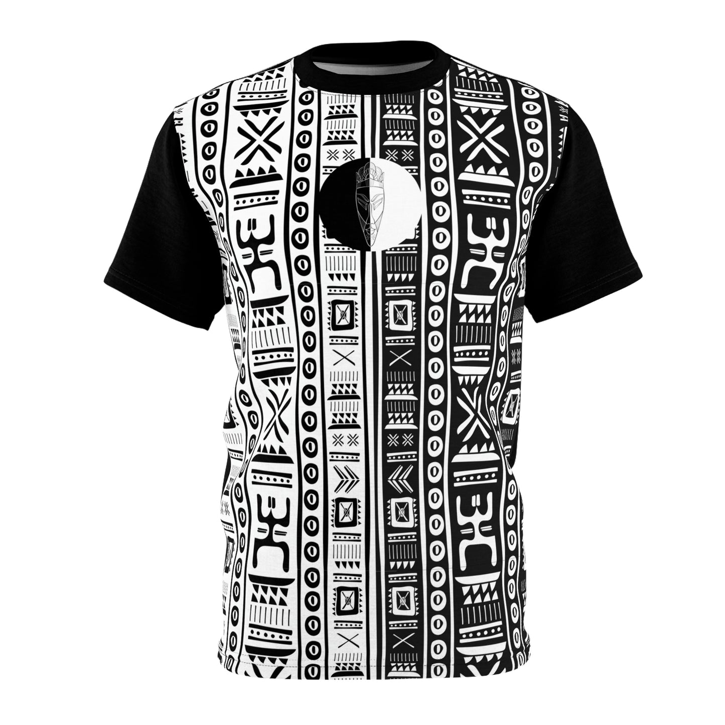 Afro Mask Design Tee - Black