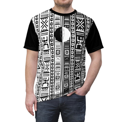 Afro Mask Design Tee - Black