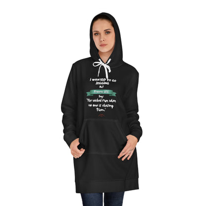 Proverbs 28.1 Women's Hoodie Dress