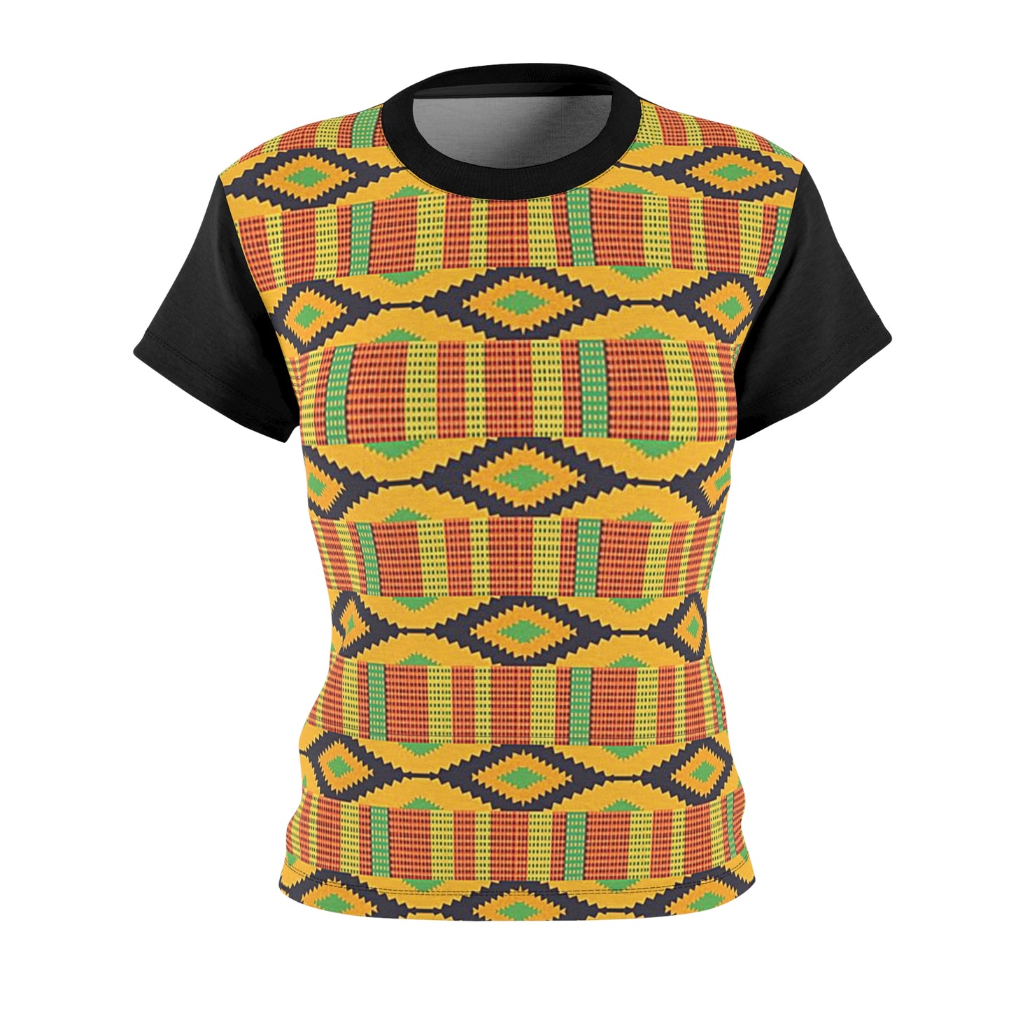 Women's Kente Print Tee (2 Colors)