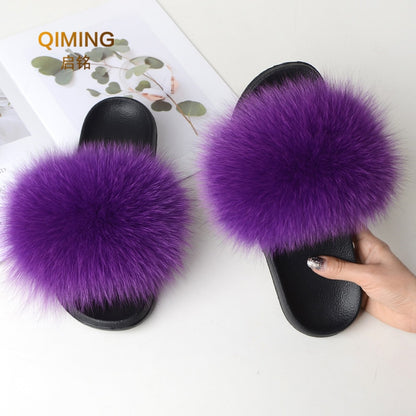 Furry Fur Flat Slippers