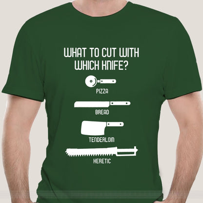 What to Cut with Which Knife Funny T shirt