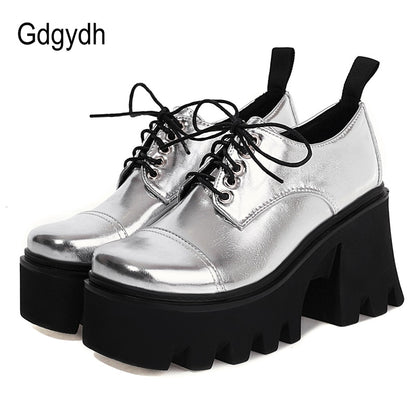 New Fashion Silver Platform Shoes