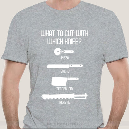 What to Cut with Which Knife Funny T shirt