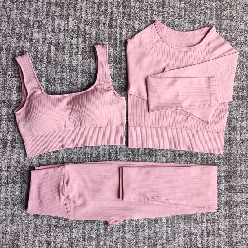 Women Sportswear Yoga Set Workout Clothes Athletic Wear Sports