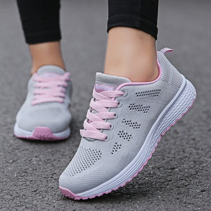 Casual Mesh Flat Fashion Breathable Walking  Shoes