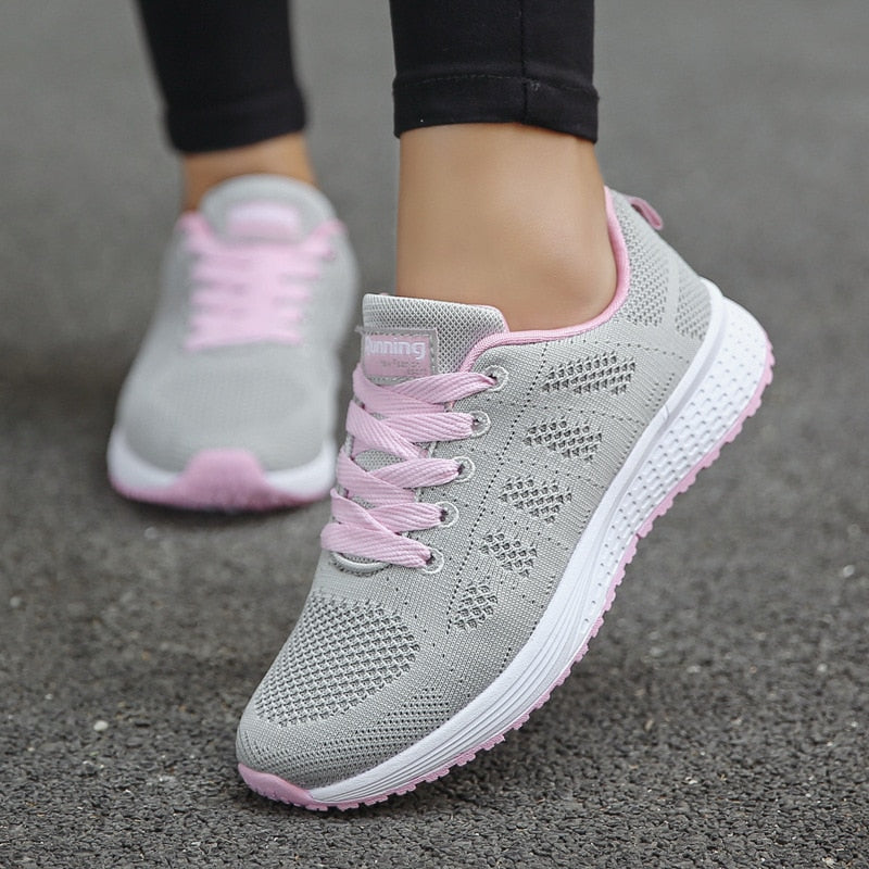 Casual Mesh Flat Fashion Breathable Walking  Shoes