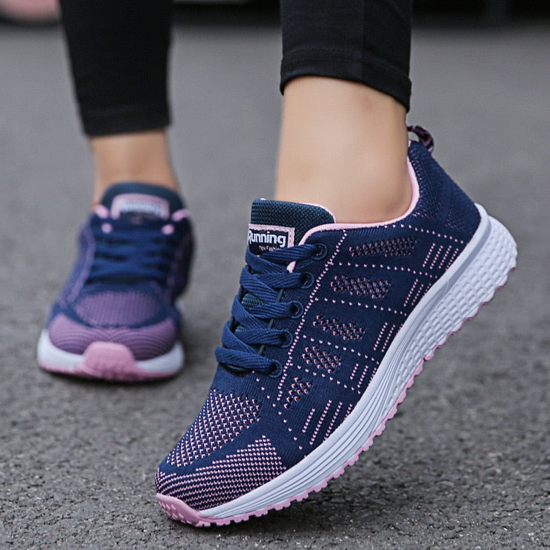 Casual Mesh Flat Fashion Breathable Walking  Shoes