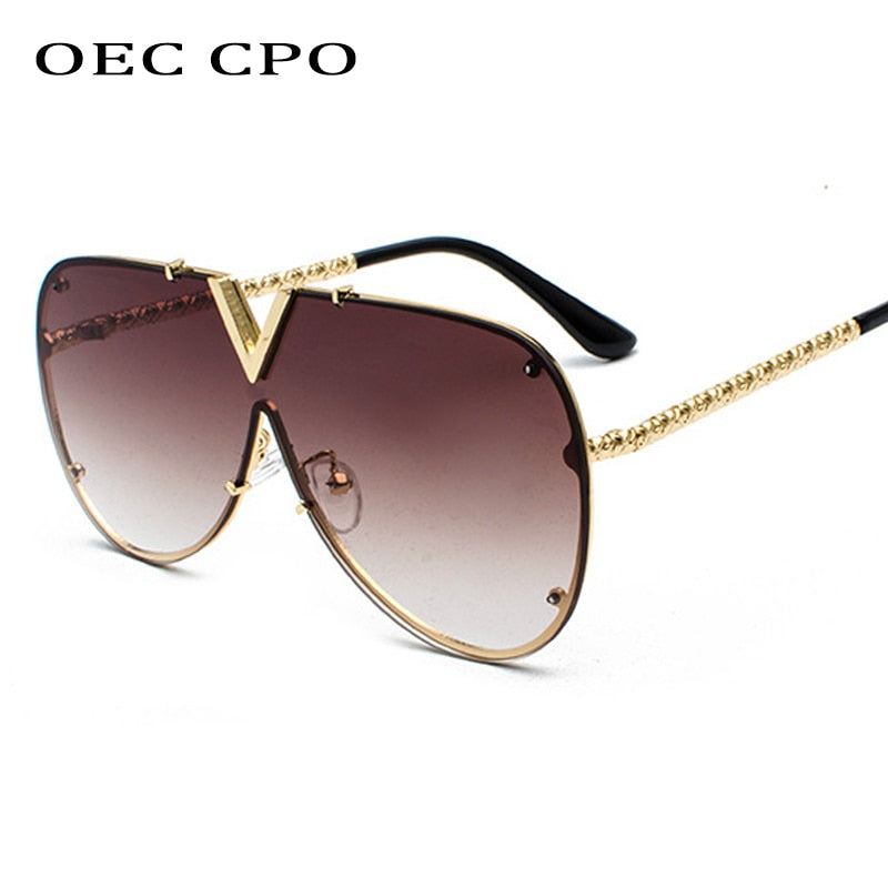 Fashion Oversized Designer Sunglasses