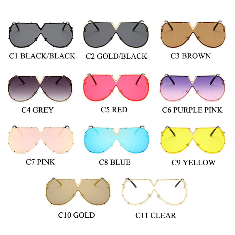 Fashion Oversized Designer Sunglasses