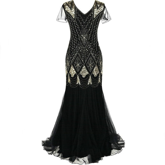 Sequins Beaded Formal Dress