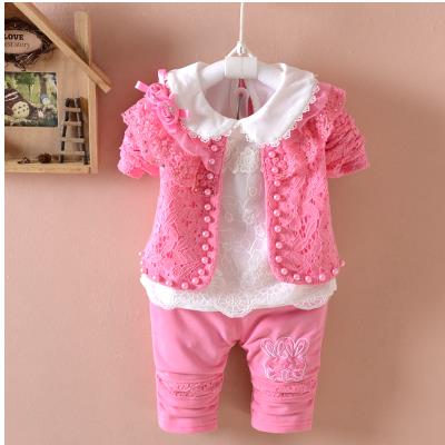 Baby girl fashion three-piece set