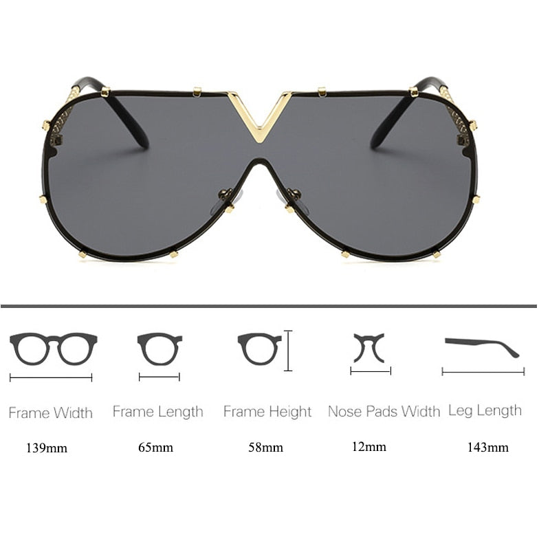 Fashion Oversized Designer Sunglasses