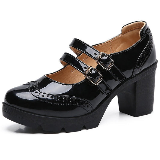 Genuine Leather New Mary Jane Pump