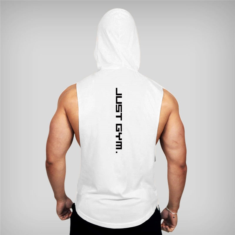 Sleeveless Gym Hoodies Tank Top