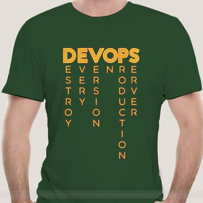 DEVOPS - The real definition of DEVOPS Funny sarcastic cool cute programming T shirt