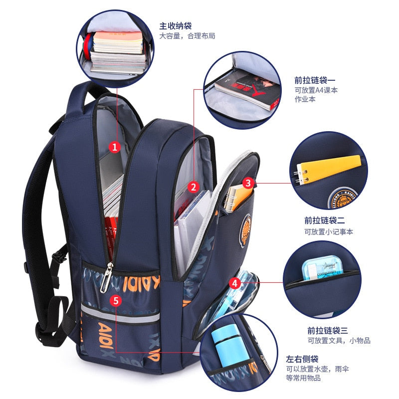 Waterproof School Backpack