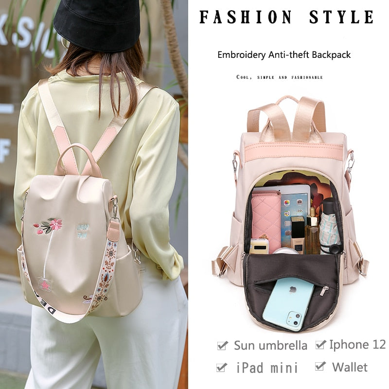 Waterproof Fashion Anti-theft Women High Quality Large Capacity Backpack