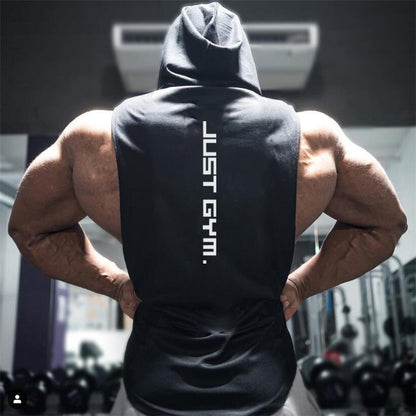 Sleeveless Gym Hoodies Tank Top