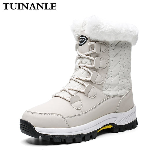 Warm Snow Waterproof Padded Winter Boots for Women