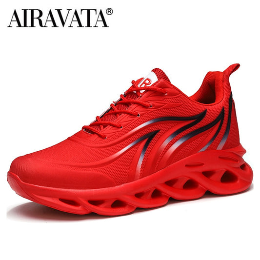 Flame Printed Weave Comfortable Running Shoes