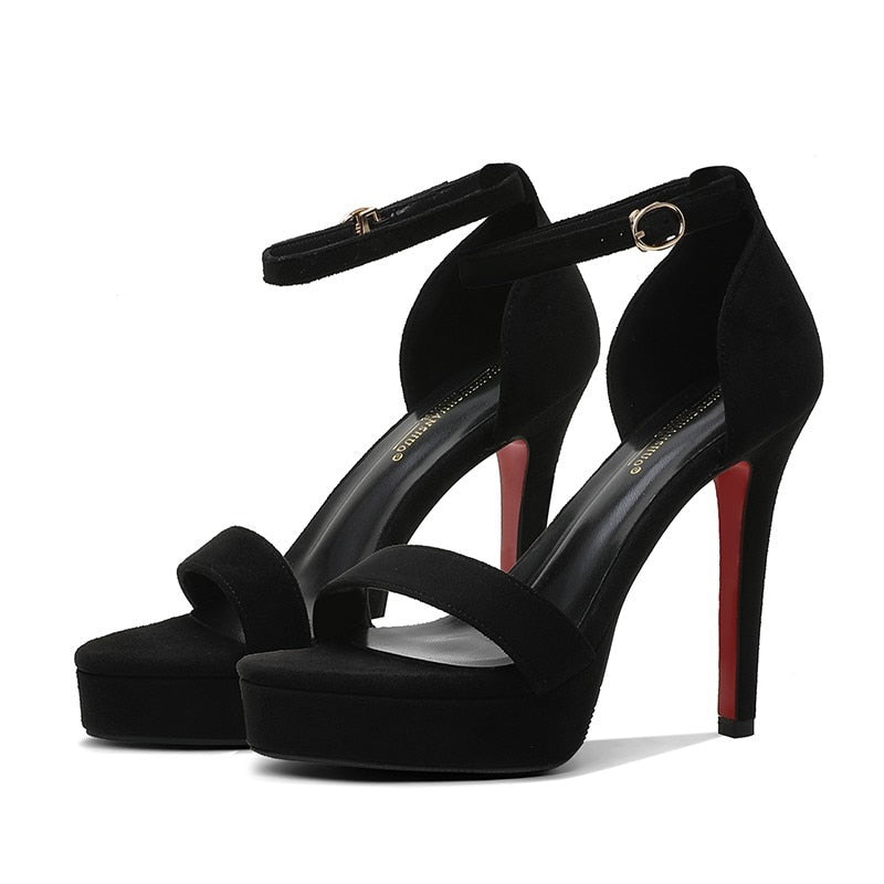 12cm High Heels 3.5cm Platform Red Bottom Sandals