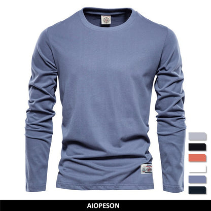 High Quality 100% Cotton Short and Long Sleeve T shirt For Men