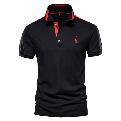 High Quality Men Business Casual Polo Shirts with Collar Embroidery