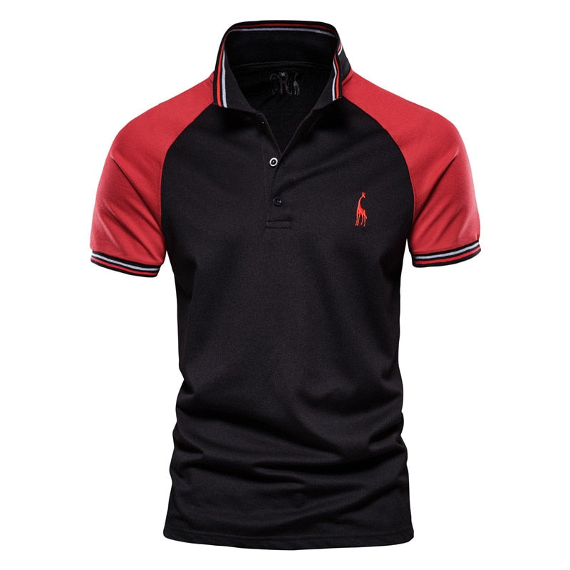 High Quality Men Business Casual Polo Shirts with Collar Embroidery