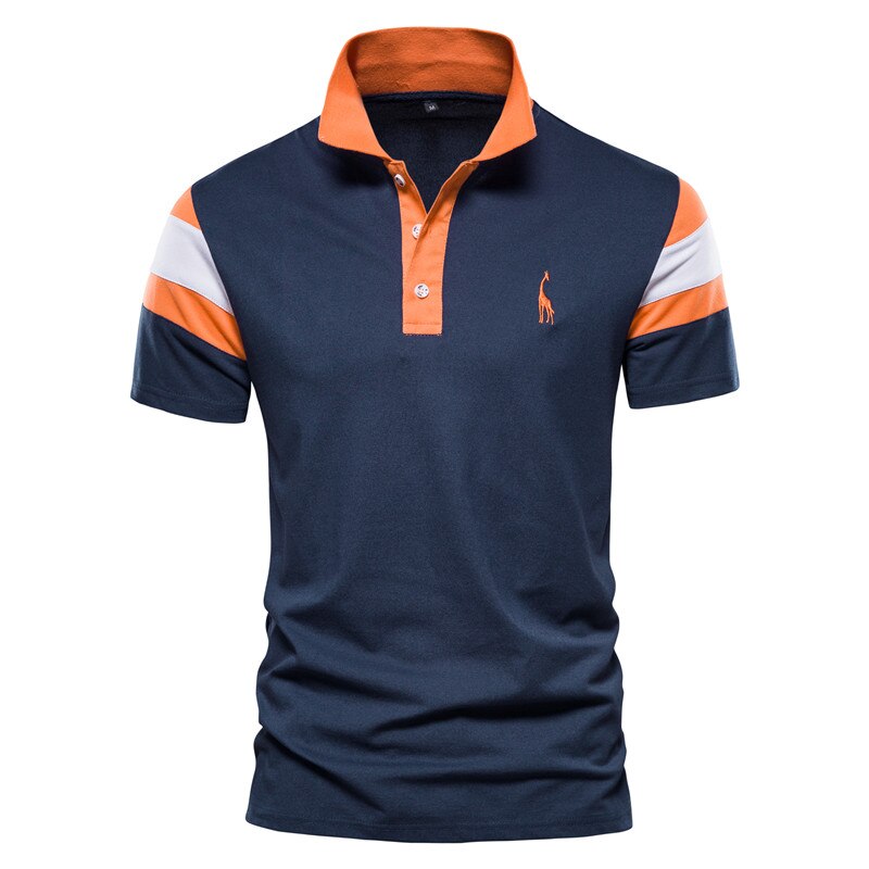 High Quality Men Business Casual Polo Shirts with Collar Embroidery