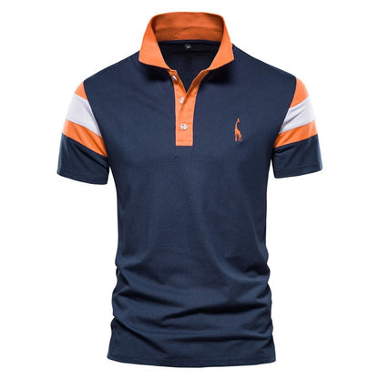 High Quality Men Business Casual Polo Shirts with Collar Embroidery