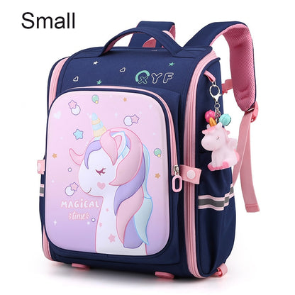 Pink Unicorn Kindergarten Waterproof Backpacks