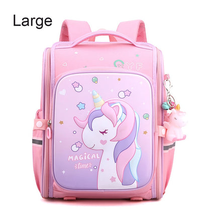 Pink Unicorn Kindergarten Waterproof Backpacks