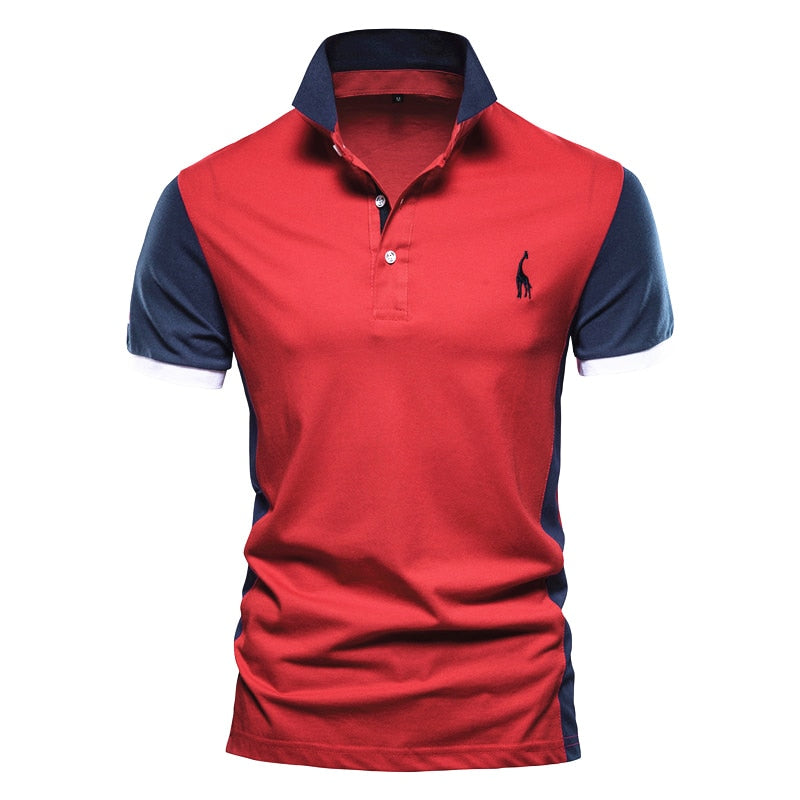 High Quality Men Business Casual Polo Shirts with Collar Embroidery