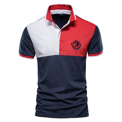 High Quality Men Business Casual Polo Shirts with Collar Embroidery