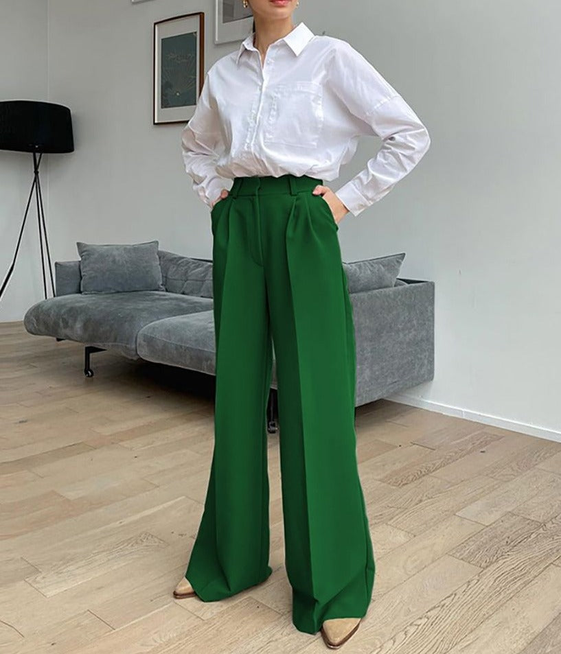 Office Women Pants Loose Full Length Ladies Trousers