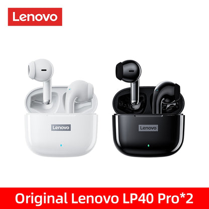 Original Lenovo LP40 Pro TWS Earphones Wireless Bluetooth 5.1 Sport Noise Reduction Headphones Touch Control 250mAH 2022 New