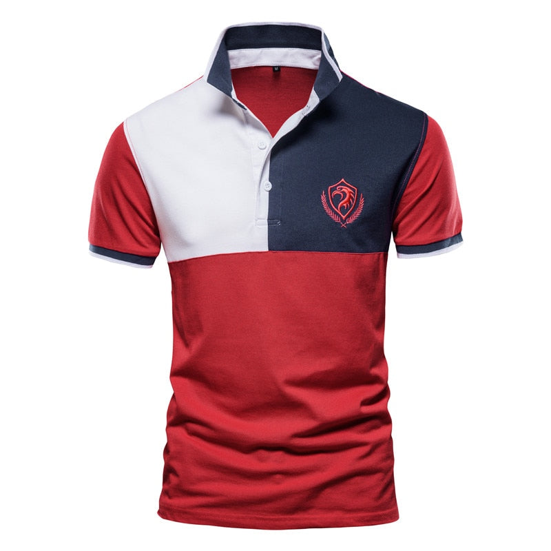 High Quality Men Business Casual Polo Shirts with Collar Embroidery