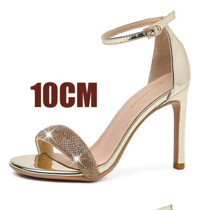 High Quality Open Toe Stiletto Heel Sandal